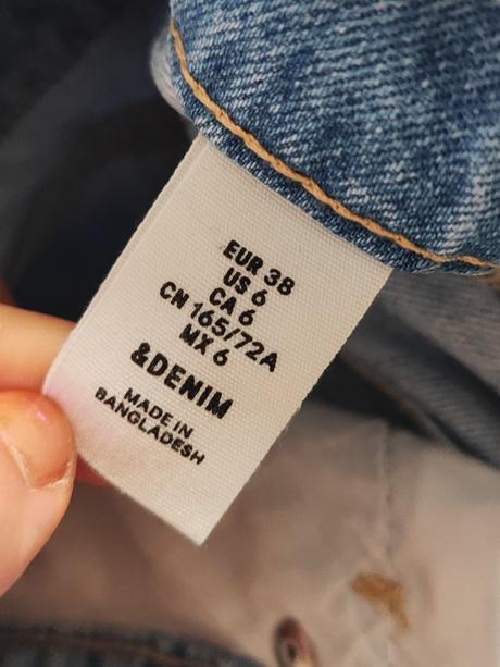 Riflové šortky na traky h&m, h&m,m