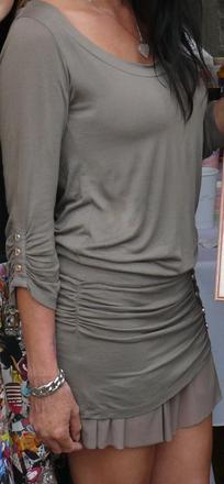 Volánikove saty-tunika magenta, m