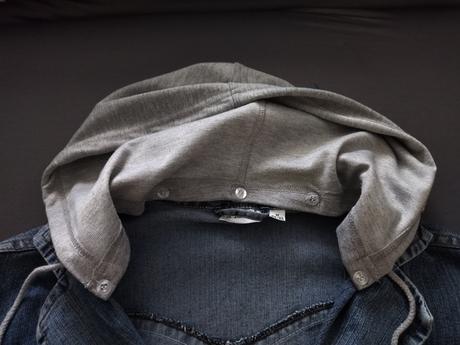 Riflová modrá bundička, 38