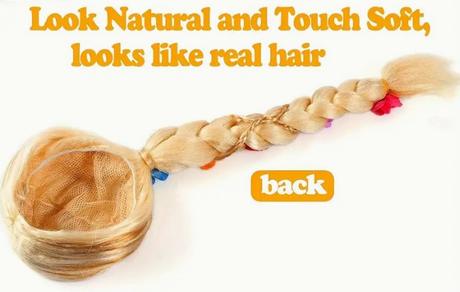 Vlasy parochňa príčesok rapunzel na vlásku locika,