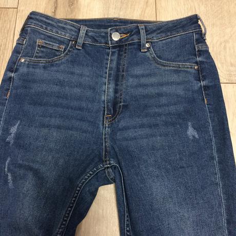 Vysoké rifle jeggings dievčenské h&m č.36, 13-14y, h&m,s