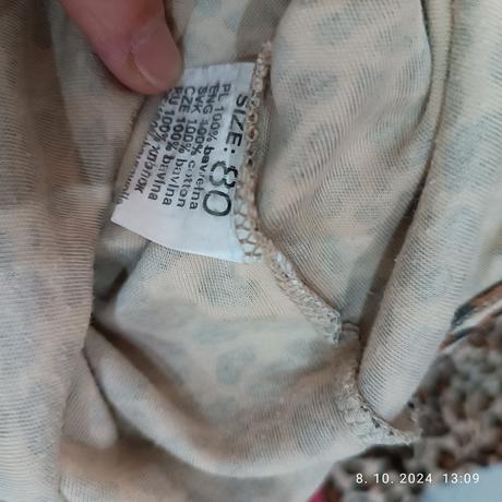 Dievčenské body s dlhým rukávom, 80