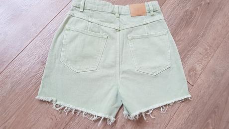 Zelené riflové kraťasy s, house,s