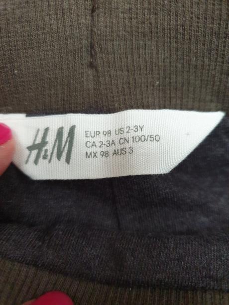 2ks zateplene h&m nohavice, h&m,98