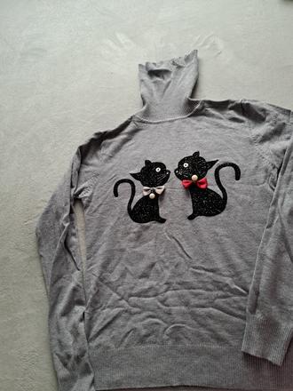 Svetrik macicka rolacikovy 5e, s