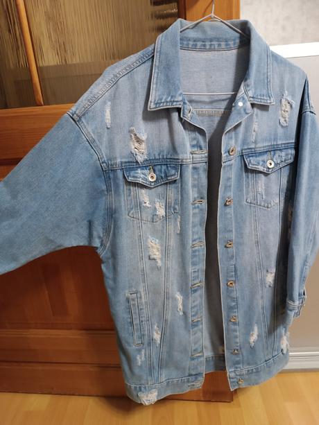 Predĺžená rifľová bunda, m