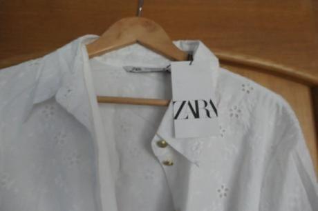 Zara nadherne madeirove vysivane letne s opaskom, zara,xxl