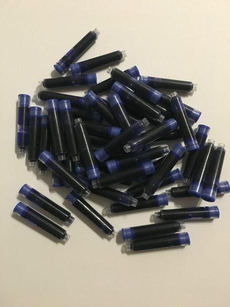 Atramentové bombičky do pera 50 ks, pc 9,60 eur, 