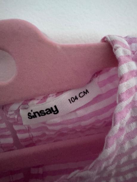 Dievčenské letné ružové šaty veľ 104, sinsay,104