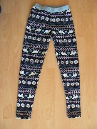 Dievčenské oteplené legíny, 140