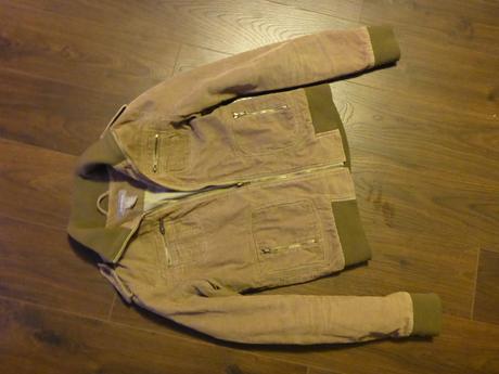 Dámska olivová manchestrová bunda kenvelo, kenvelo,m