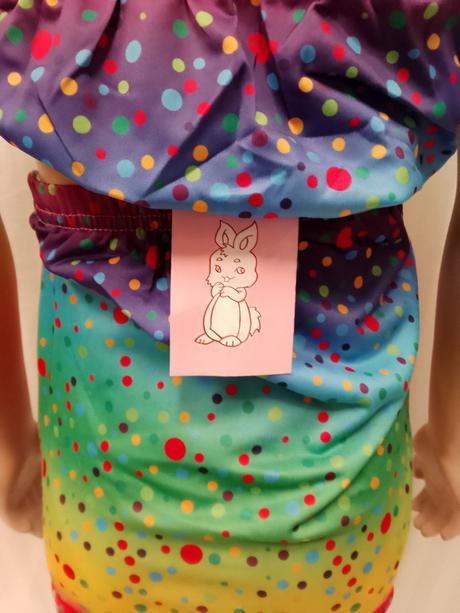 3 set plavecký morská víla bodkovaná s diamantom, 128