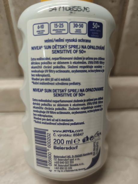 Nivea sun babies & kids sensitive protect spf 50+,