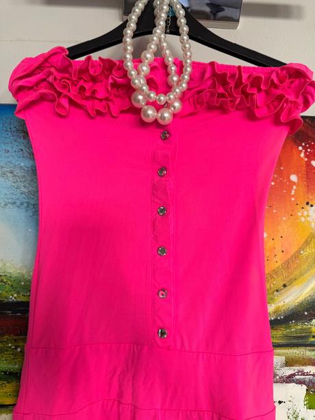 Neon pink overal, 