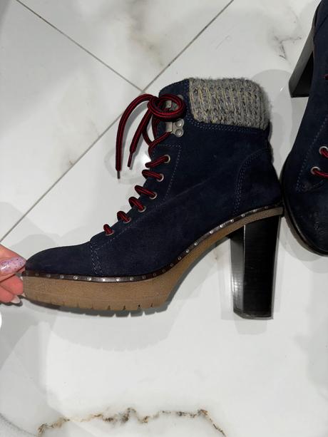 Vysoké čižmy tommy hilfiger, tommy hilfiger,40