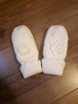 Pletené rukavičky 74/80, h&m,80