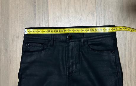 Emporio armani 27 čierne ako kožené nohavice, armani,s