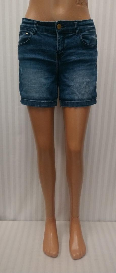 Dámske elastické modré šortky, promod, xs, promod,xs