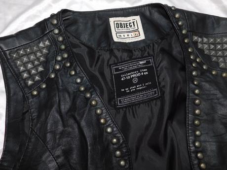 Damska kvalitna trendy kožena vesta, 42