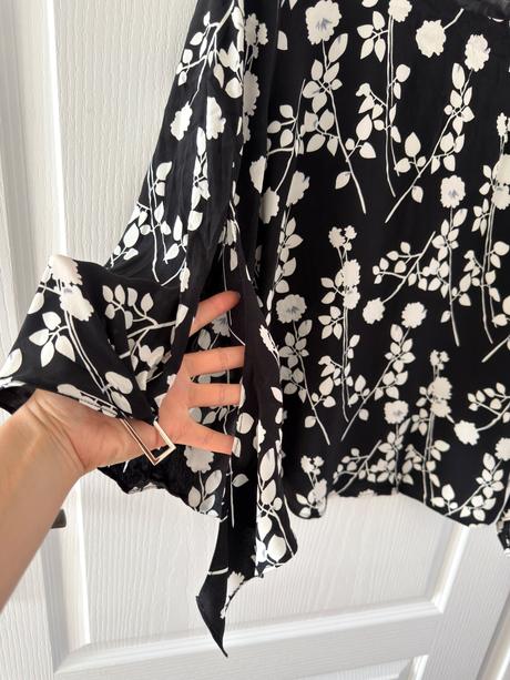 Luxusná hodvábna blúzka pieszak, 38