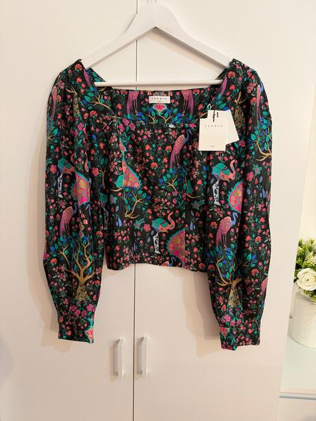 Luxusná hodvábna blúzka sandro paris, s / xs