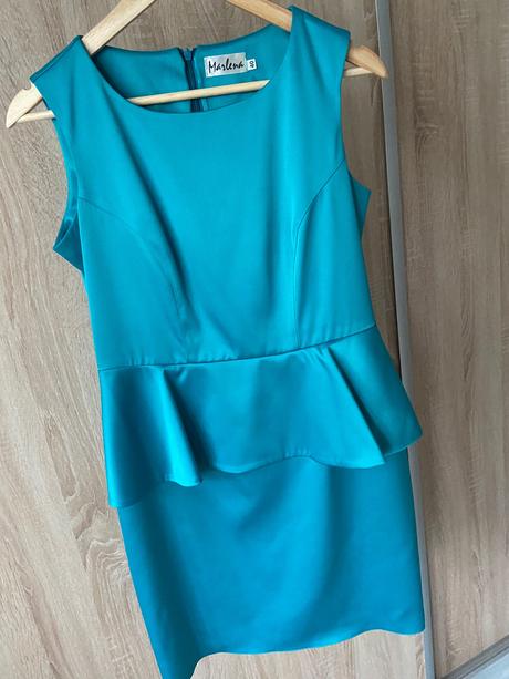 Peplum spoločenské šaty, s