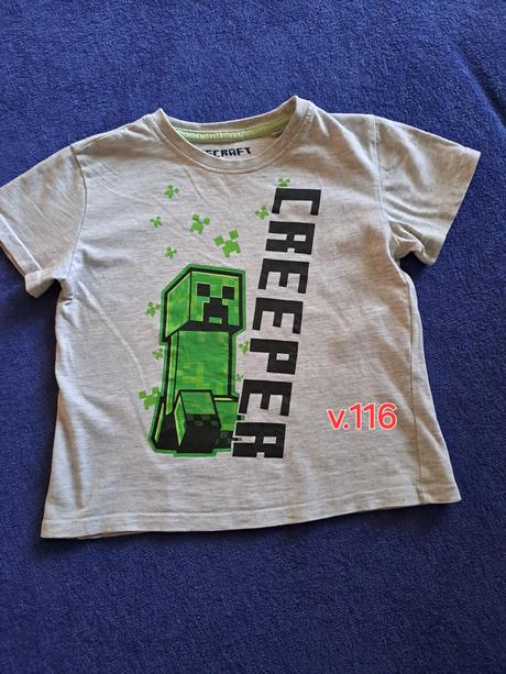 Tričká  minecraft, iron man,transformers, 110