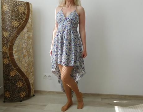 Šaty kvietočkované, s dámske letné,, s
