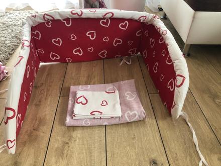 Obliečky + mantinel, šírka (cm): 60,dĺžka (cm): 120