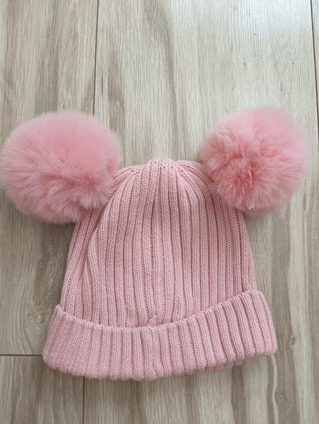 Čiapka s brmbolcekmi 3-6m, sinsay,68