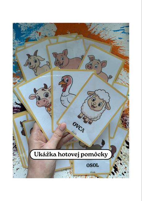 Domáce a hospodárske zvieratá - kartičky, 