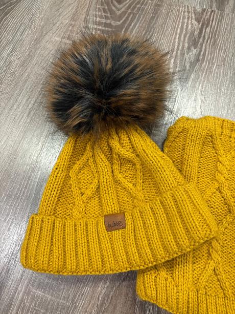 Bubbe zimny komplet čiapka a nakrcnik, bubbe,98