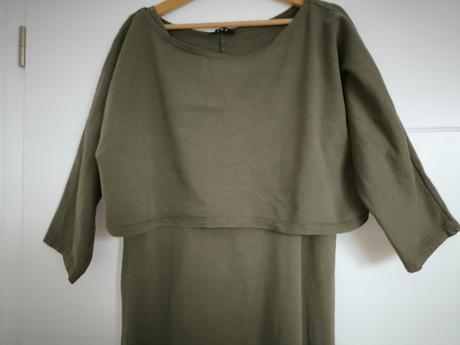 Dvojdielny komplet šaty mikina zelené,