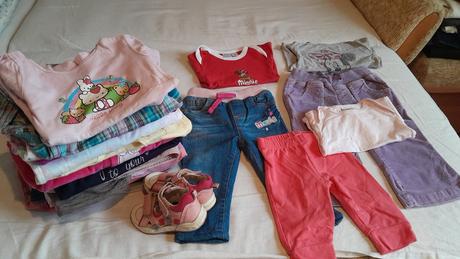Balík oblečenia dievča 74-80, 68–80