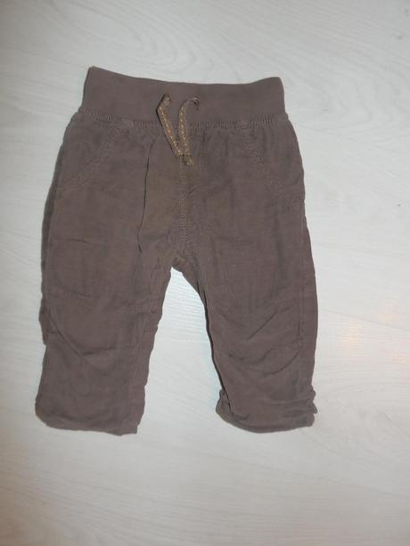 Menčestrové podšité nohavice, lupilu,68