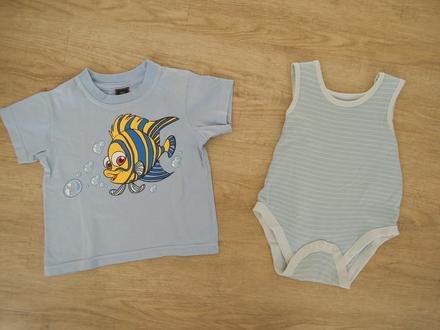 2 x tričko 86 12-18 mes., 68–80