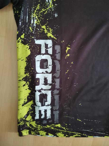 Cyklo tricko force art neonova/cierna, s