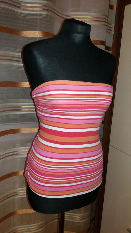 Štýlový pásikavý dámsky topík, cherokee,40