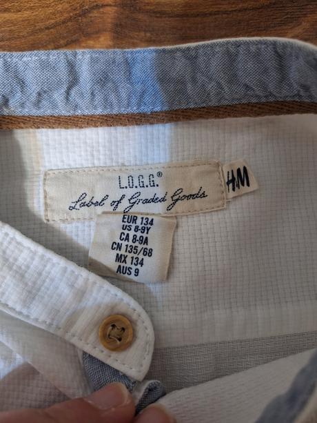 Košeľa štruktúrovaná, h&m,134