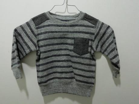 Sivý pásikavý sveter, next,86