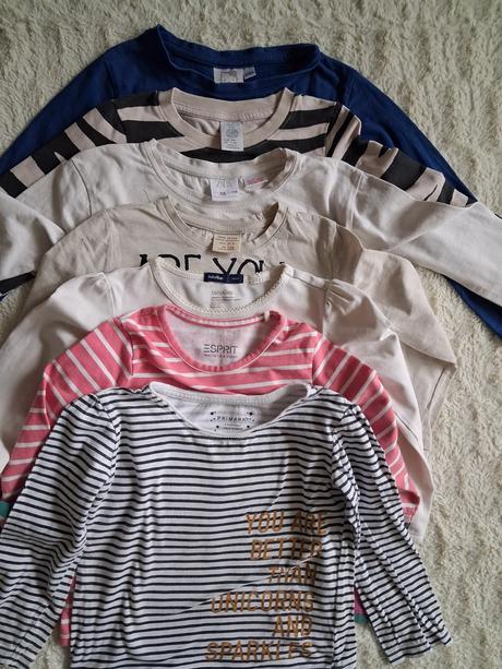 Tričká topy 7ks 104/110, 104