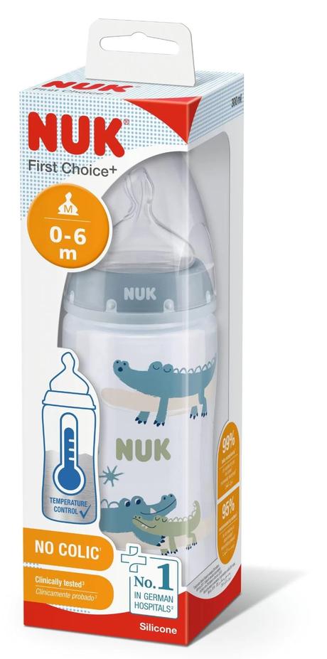 Nuk fc+ fľaša s kontrolou teploty 300 ml, 0-6m, nuk