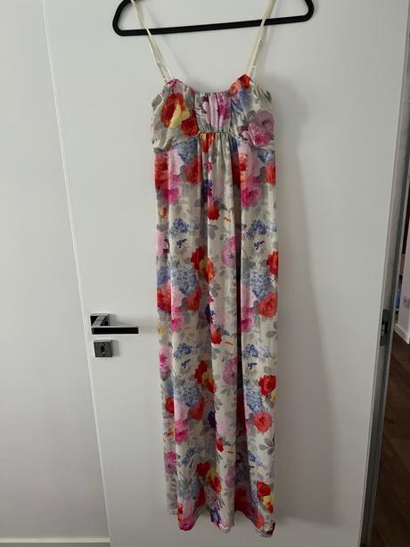 Kvietkované maxi šaty, s