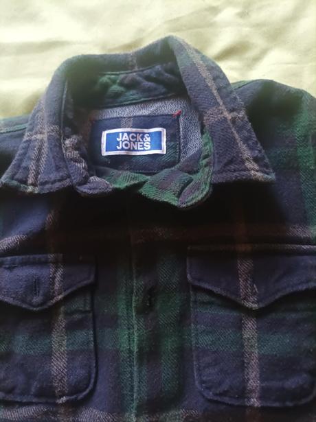 Teplá hruboflanelová košela, jack wolfskin,140