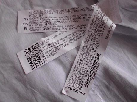 Bielo modrý tenký pásik, zara,s