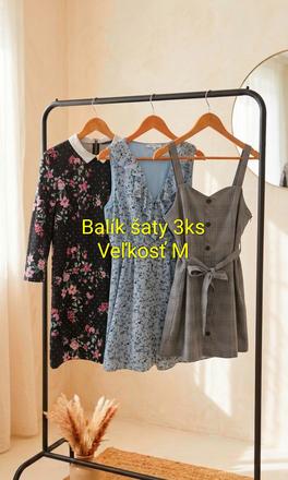 Balík krátke šaty 3 ks - veľ. m, mohito,m