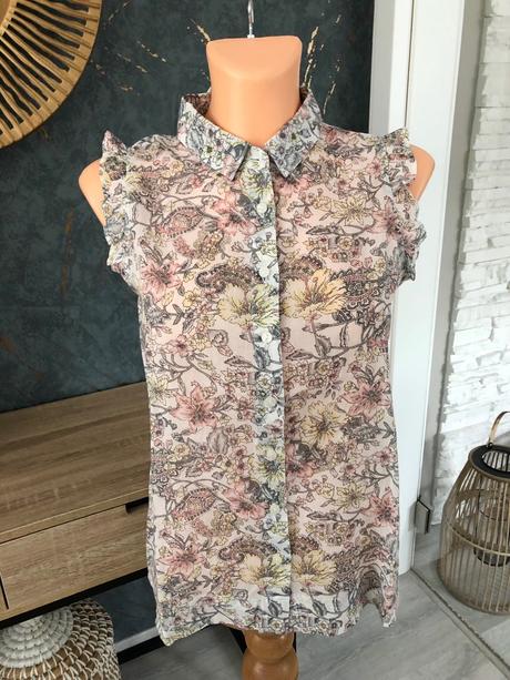 Kvetinkova bluzka, mango,s