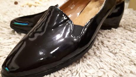 Lakované lodičky mokasiny vel 40/41, 40