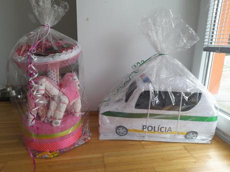 2 nové originálne torty koniky a polícia z uteráko, 
