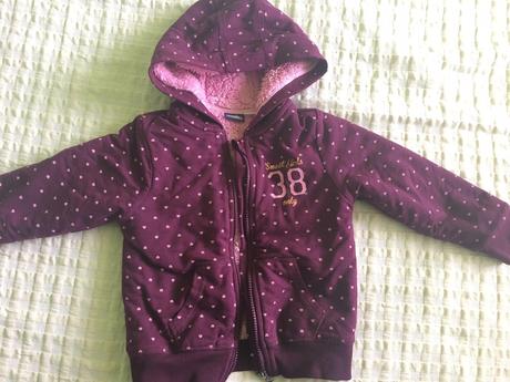 Zateplena mikina/kabatik 98/104 2 ks, lupilu,98